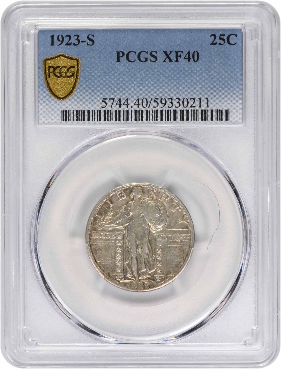 1923-S Standing Liberty Quarter EF40 PCGS