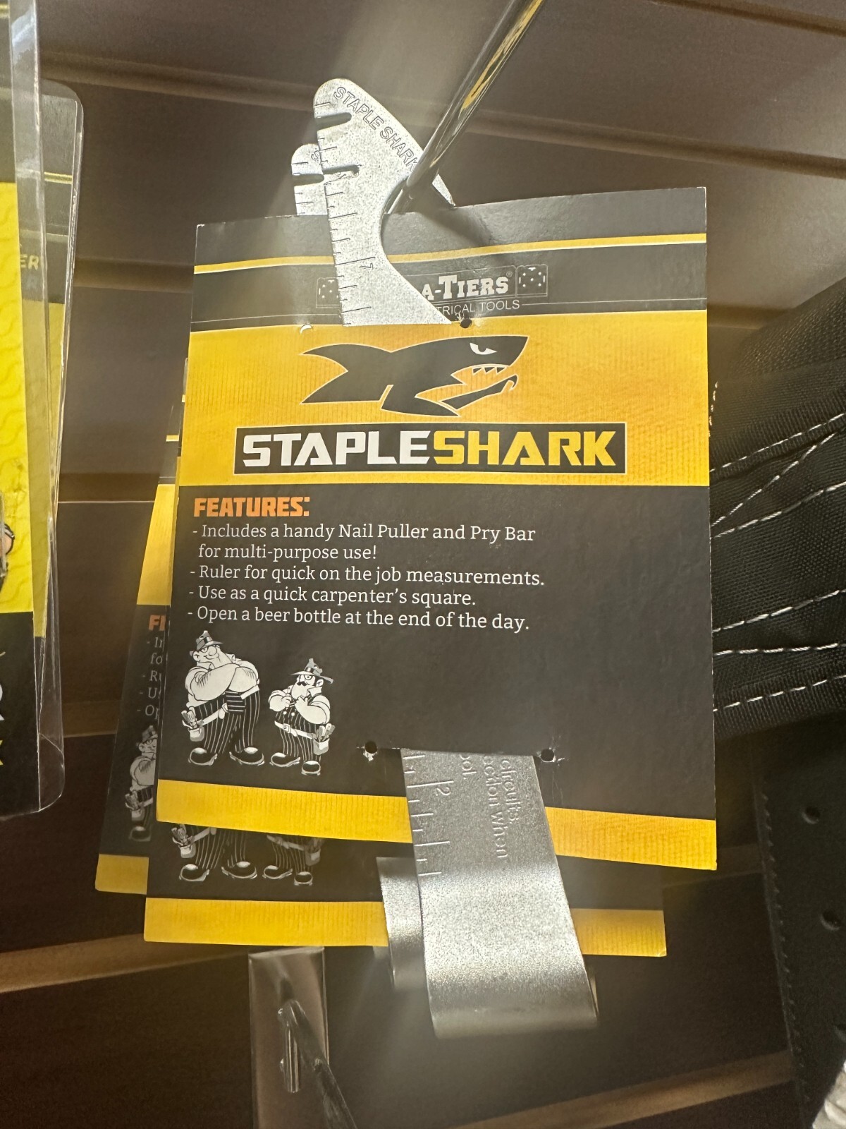 NEW - Rack-A-Tiers 52455 Staple Shark Multi-Purpose Tool Removes Romex Staples