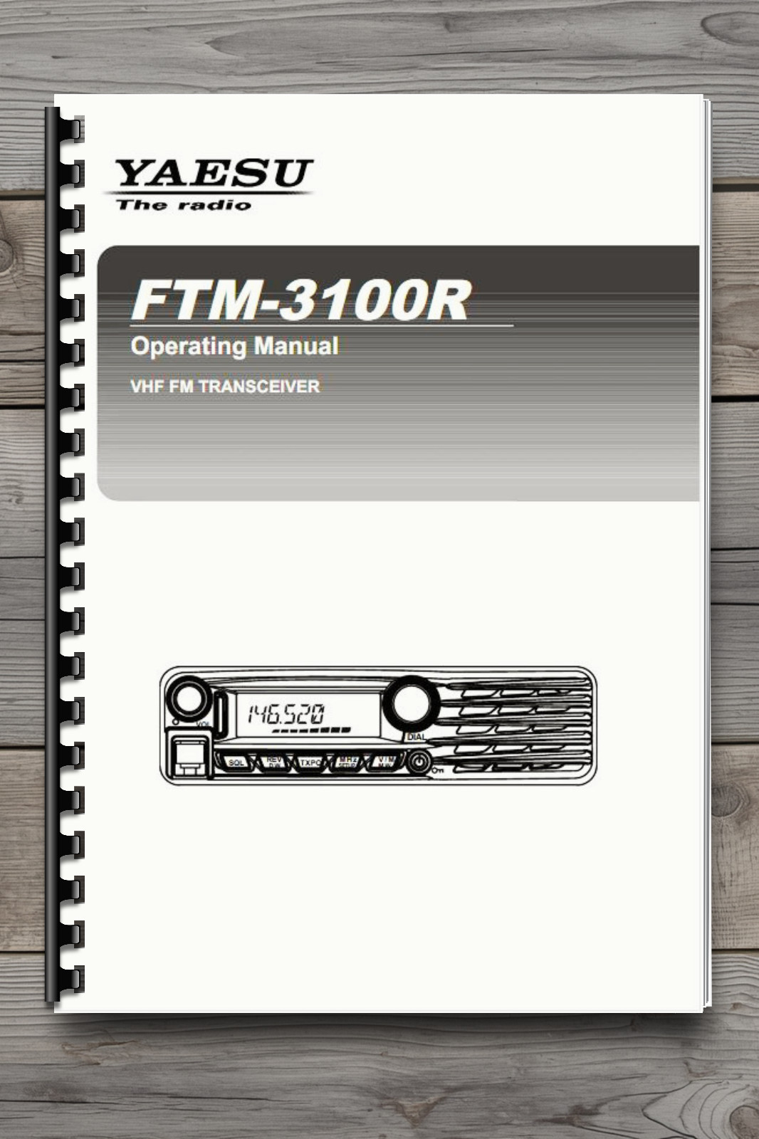Yaesu FTM-3100R VHF FM Transceiver Operating Manual Comb Bound Printed