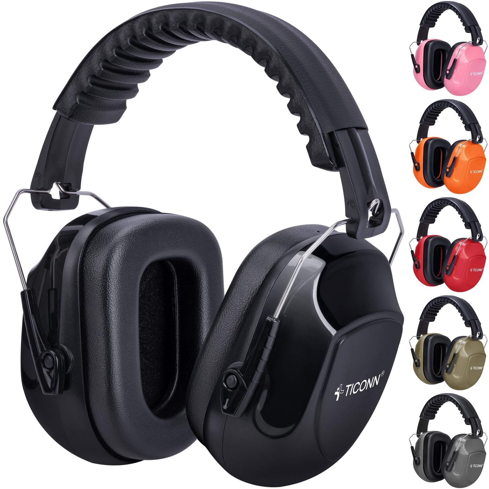 Noise Cancelling Ear Muffs for Adults, SNR 33dB Hearing Protection, Adjustabl...