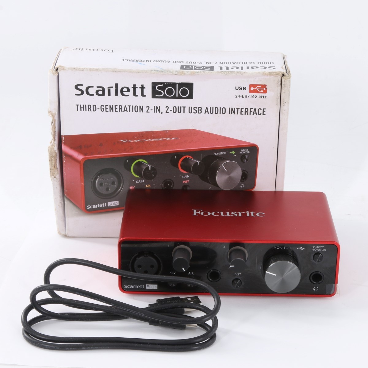 Focusrite Scarlett Solo 3rd Gen USB Audio Interface w/Box - Excellen (PZ2003883)