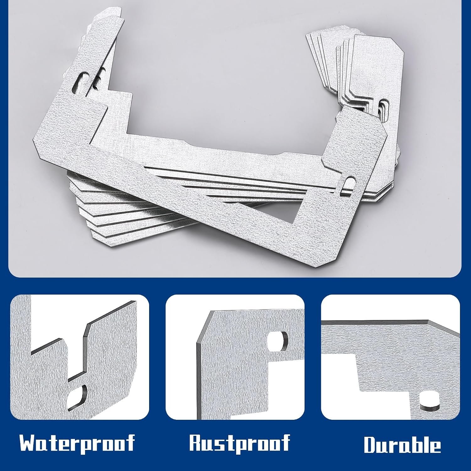 Galvanized Metal Wall Plate Spacer for Secure Electrical Outlet Installation