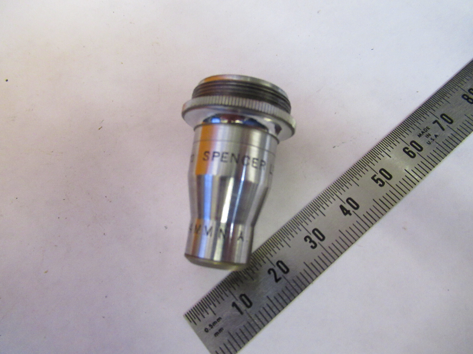SPENCER 24mm OBJECTIVE LENS MICROSCOPE PART AS PICTURED Q9-FT-96