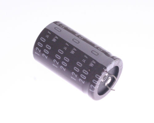 (10pcs) 1200uF 200V DC Radial Snap In Mount Electrolytic Capacitor LGQ2D122MHSB