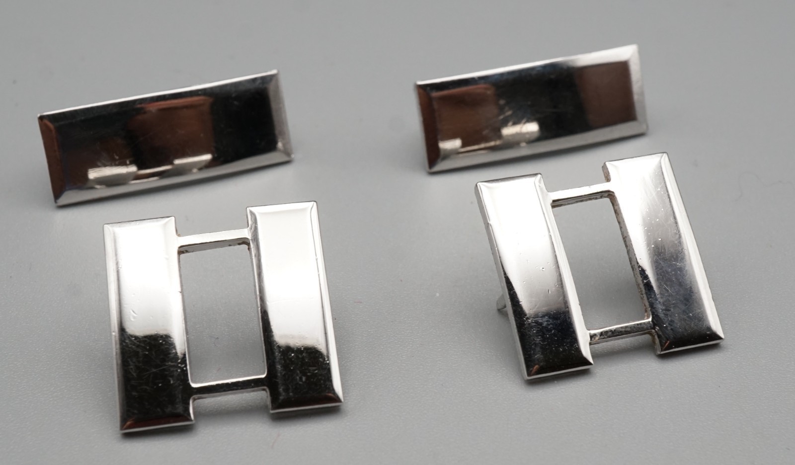 Vietnam War Sterling Army Captain & First Lieutenant Insignia Pins Sets by Meyer