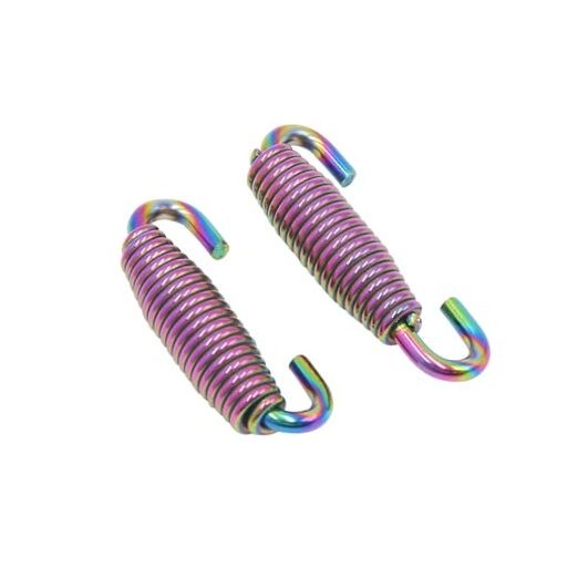 2pcs 59mm Colorful Stainless Steel Motorcycle Exhaust Muffler Pipe Swivel