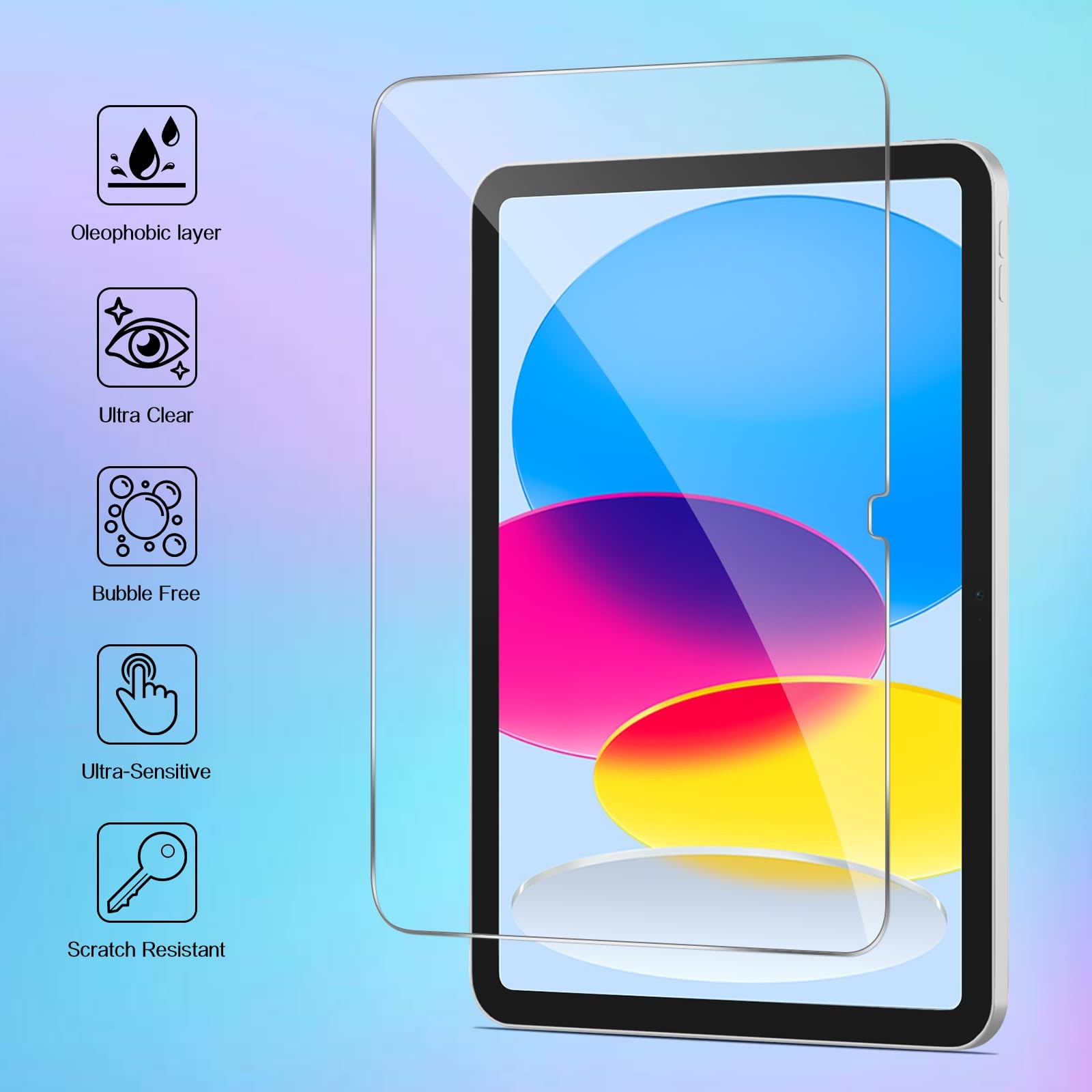 2 pack Screen Protector for iPad A16 11th Generation 2025 (11-inch) / 10th Gener