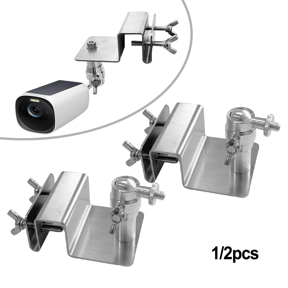 Solar Panel Gutter Mount Adjustable Bracket for Eufy and For Arlo Devices