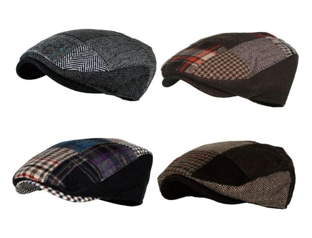Multi Pattern Patchwork Wool Ivy Hat