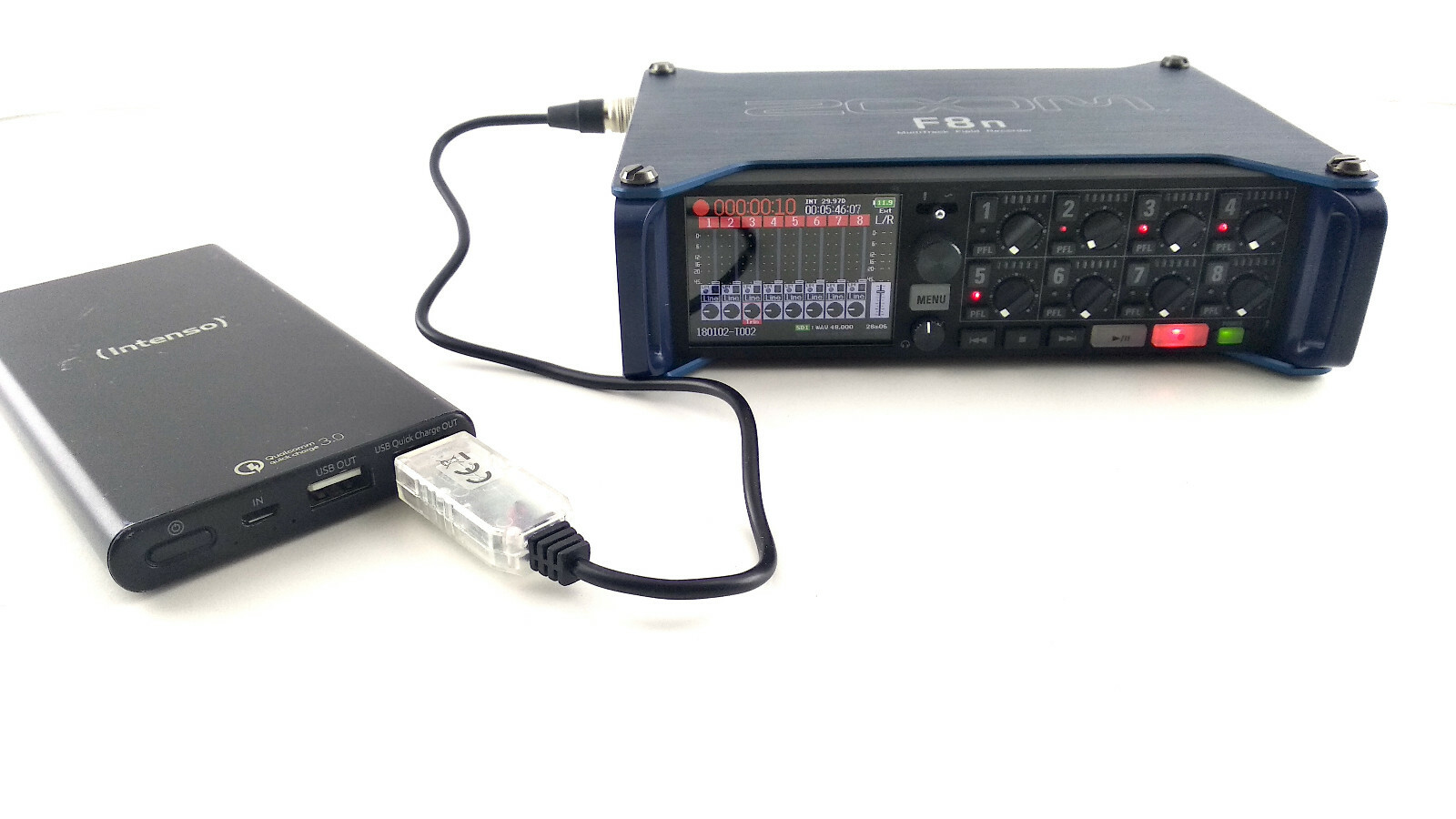 USB 5Vto12V Boost Step-up converter Hirose 4-pin, Sound Devices, ZoomF4,F8,EK3241
