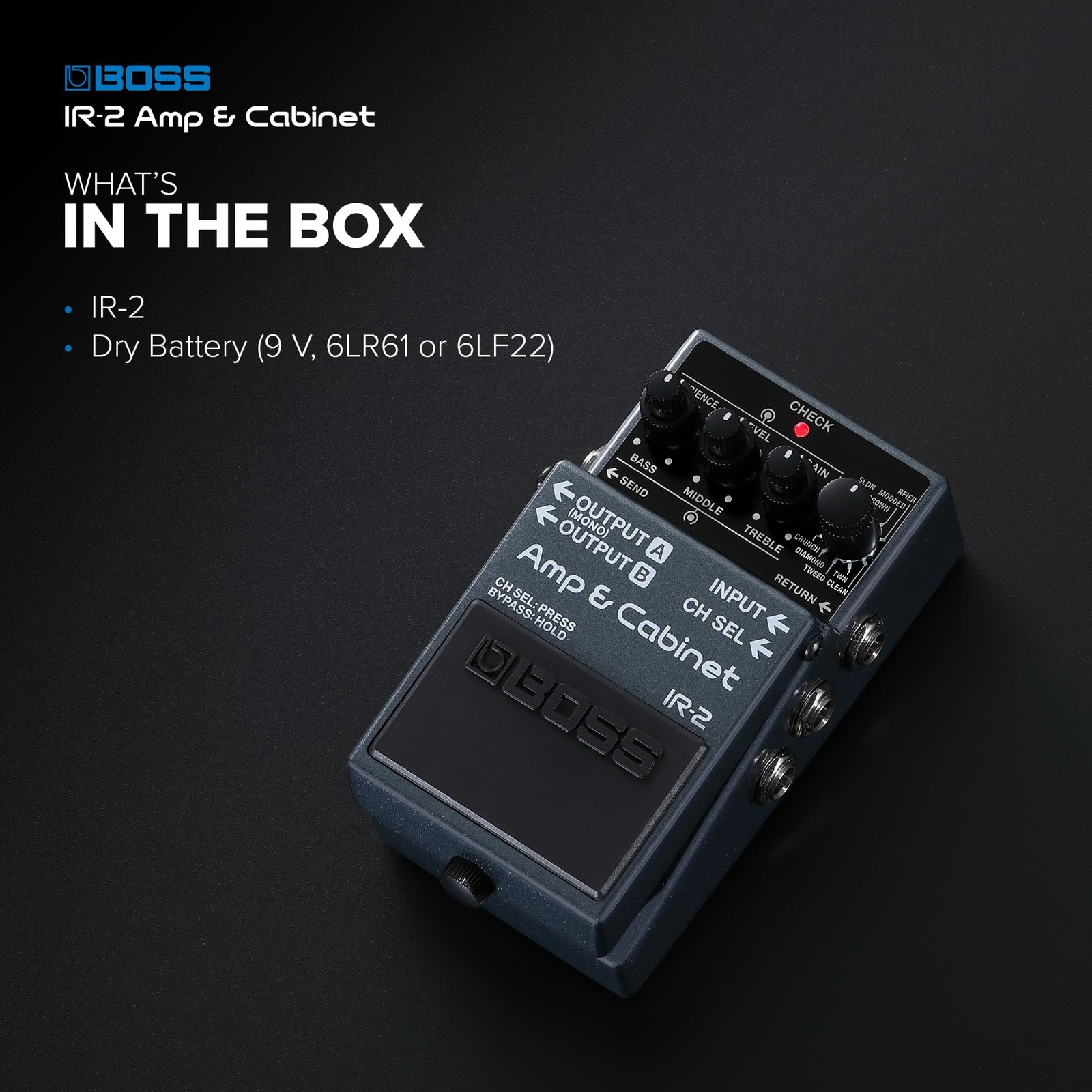 BOSS IR-2 Amp & Cabinet | Premium Emulator & IR Loader | 11 Black
