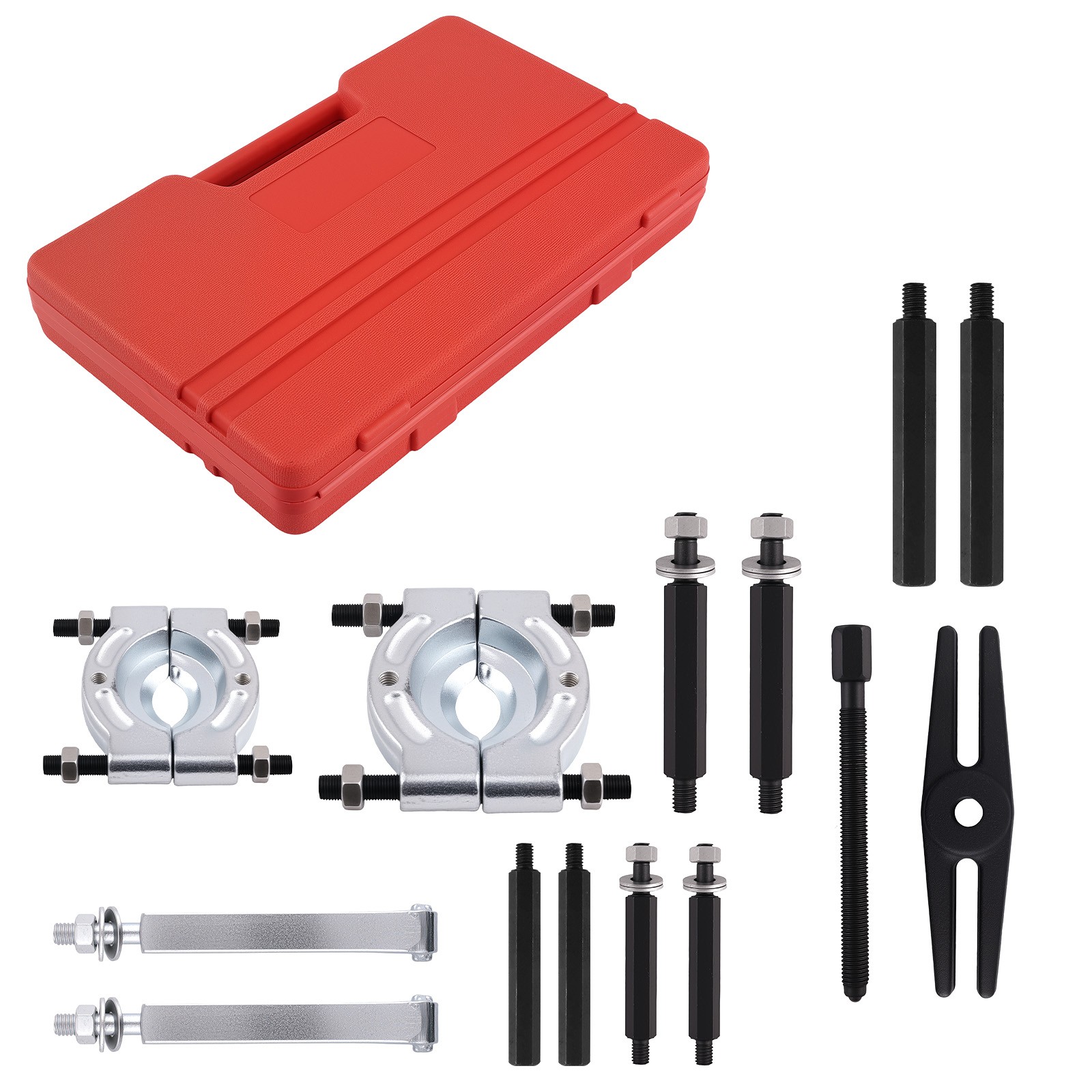 14PCS Wheel Bearing Separator Splitters Puller Tool 5-Ton W/ Gear Hub Puller