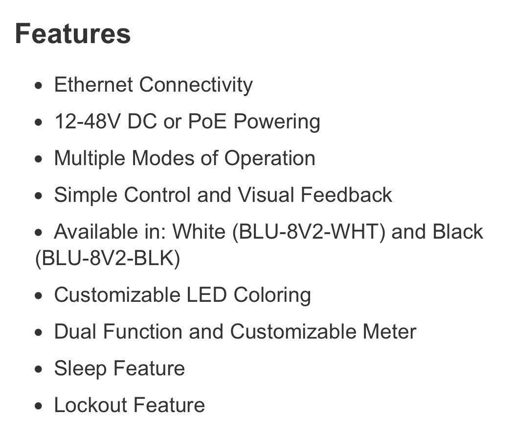 BSS BLU8V2-WHT Programmable Zone Controller