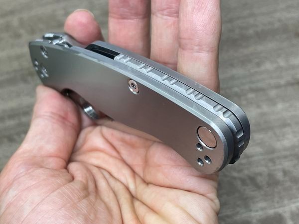 Spyderco Paramilitary 2 Backspacer -  Aluminum, Copper and Titanium