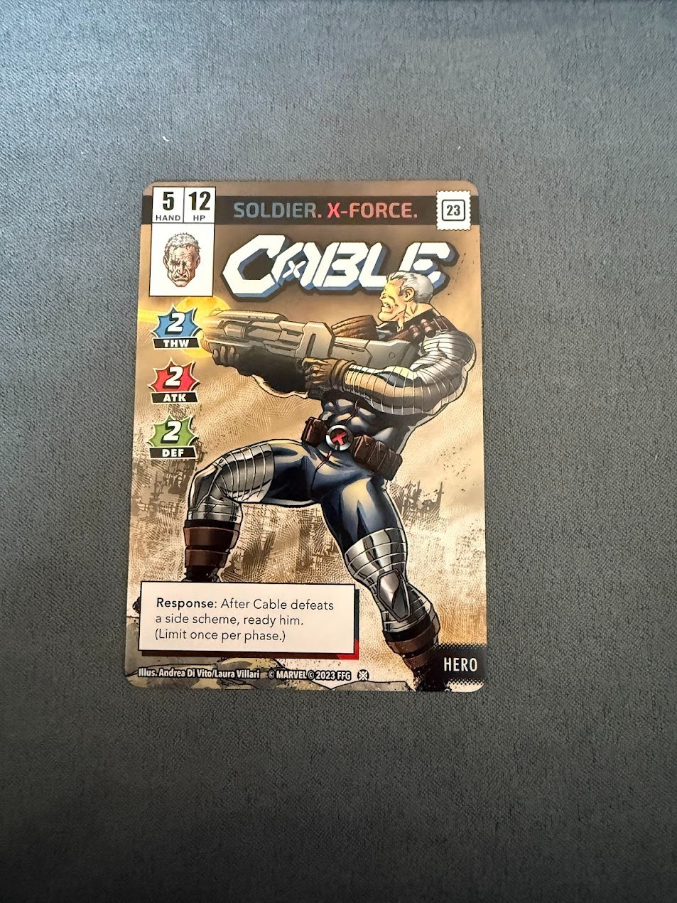 [Marvel Champions LCG] Cable - NeXt Evolution Promo Card - NM