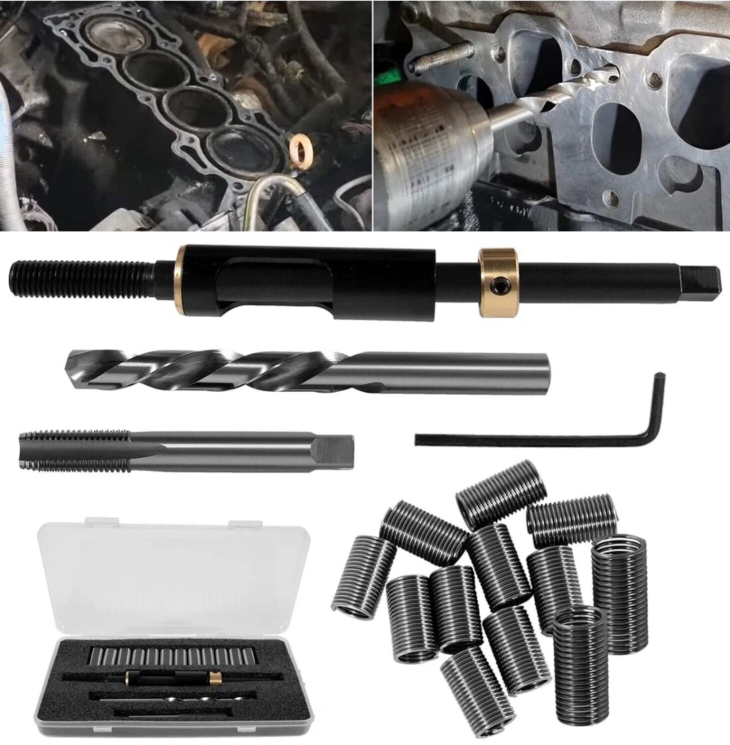 M11 x 1.5 Head Bolt Thread Repair Kit 35119S for Honda Toyota Ford GM Nissan KIA