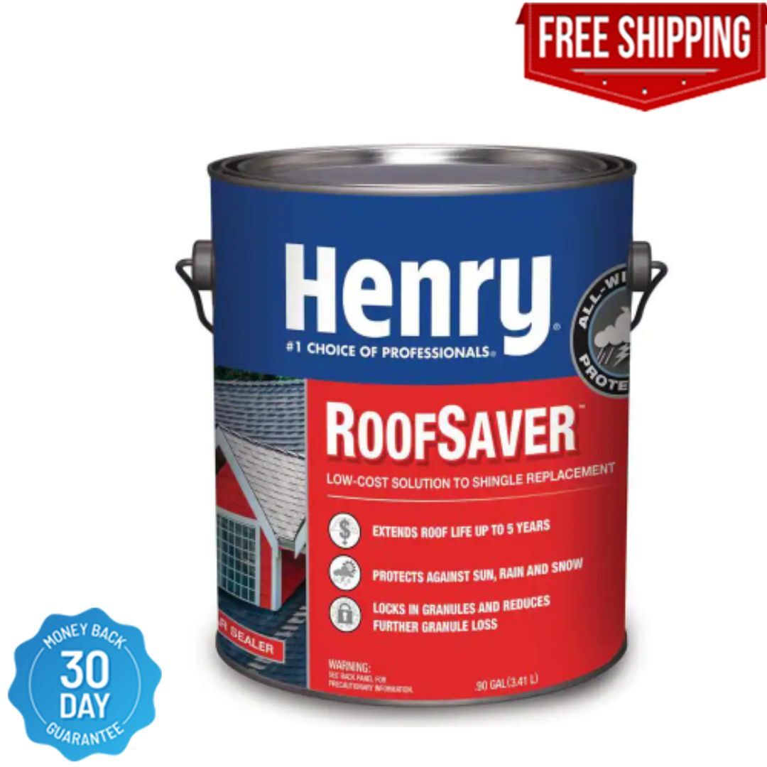 Henry 812 RoofSaver Clear Sealer Shingle Coating to Extend Shingle Life-0.90 Gal