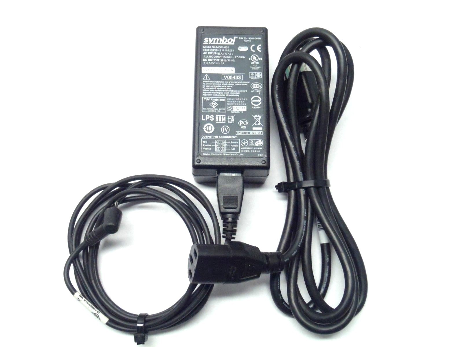 Symbol 50-14001-001 Power Supply for Bar Code Scanner