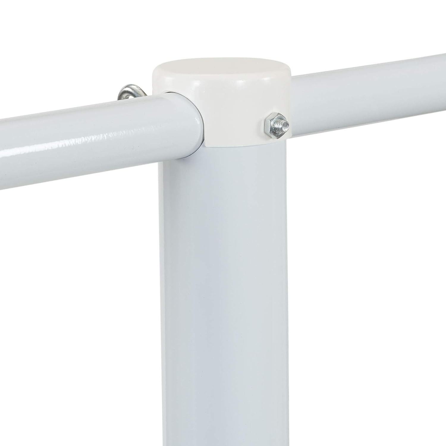 Mega Outdoor Clothesline Single T-Post White