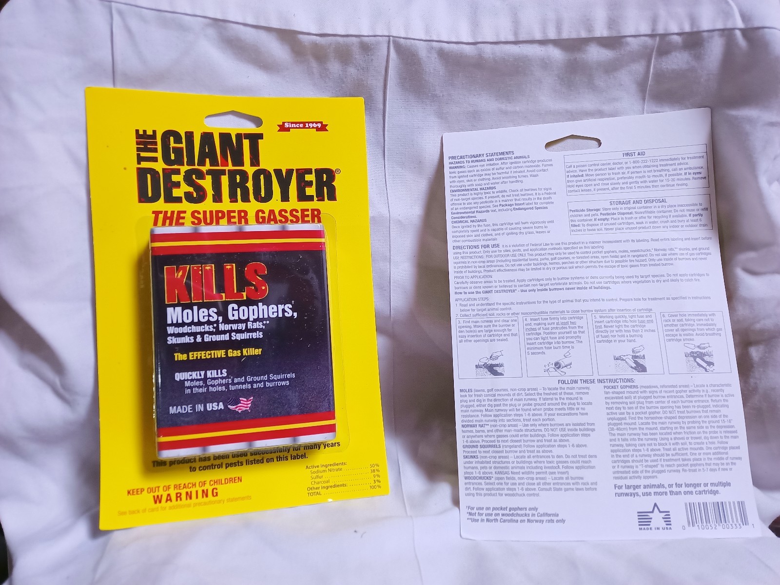 Atlas The Giant Destroyer Gas Smoke Cartridge - Pack of 4