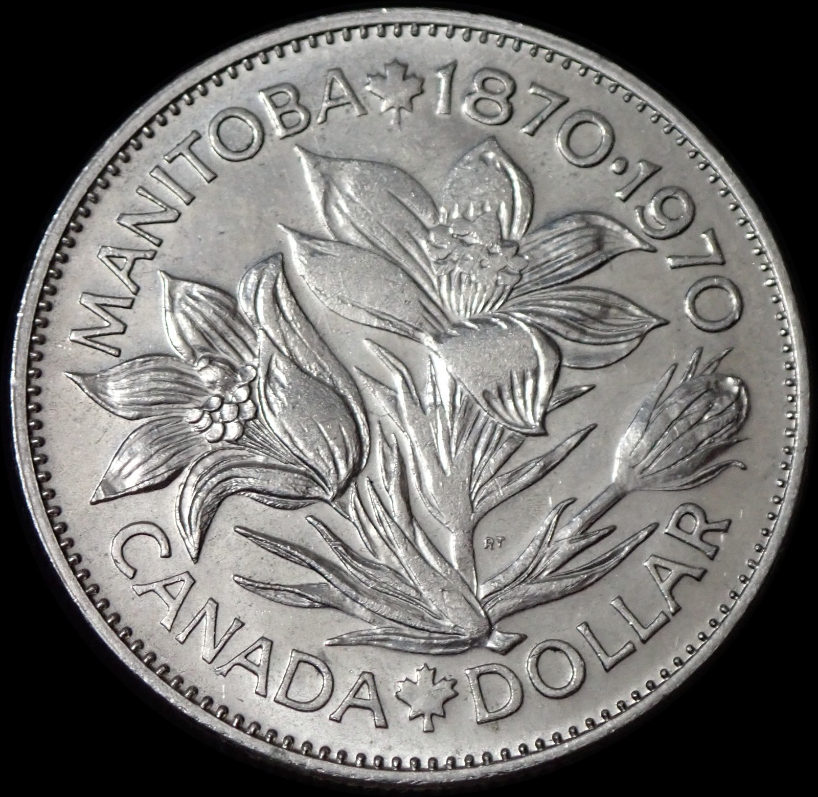 Canada 1 Dollar 1970 Elizabeth II Manitoba Coin WCA 638