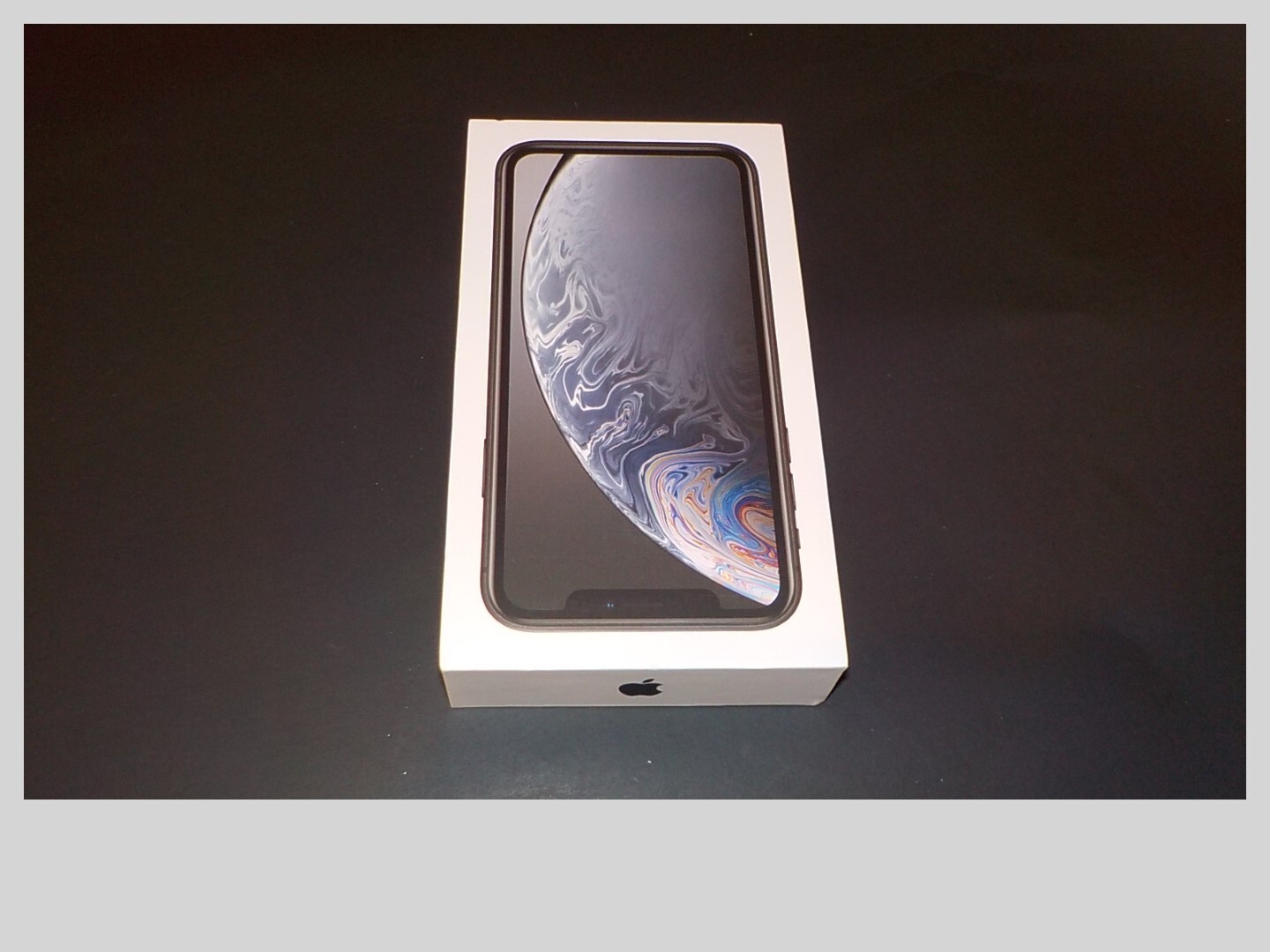 iphone XR Box with OEM packet and charging cord Original iPhone XR box