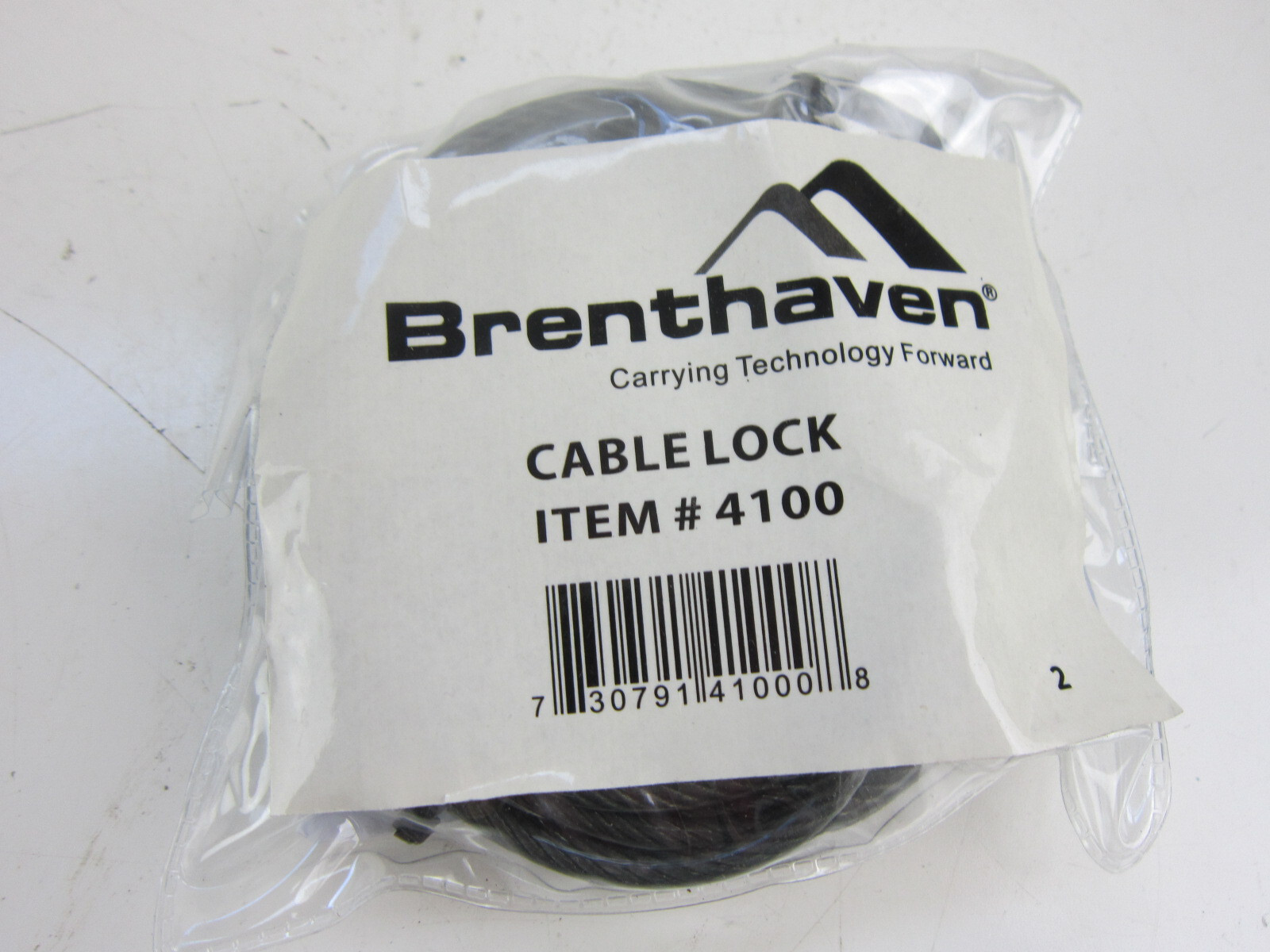 Brenthaven Zero Impact Laptop Cable Lock #4100. 2 Keys.