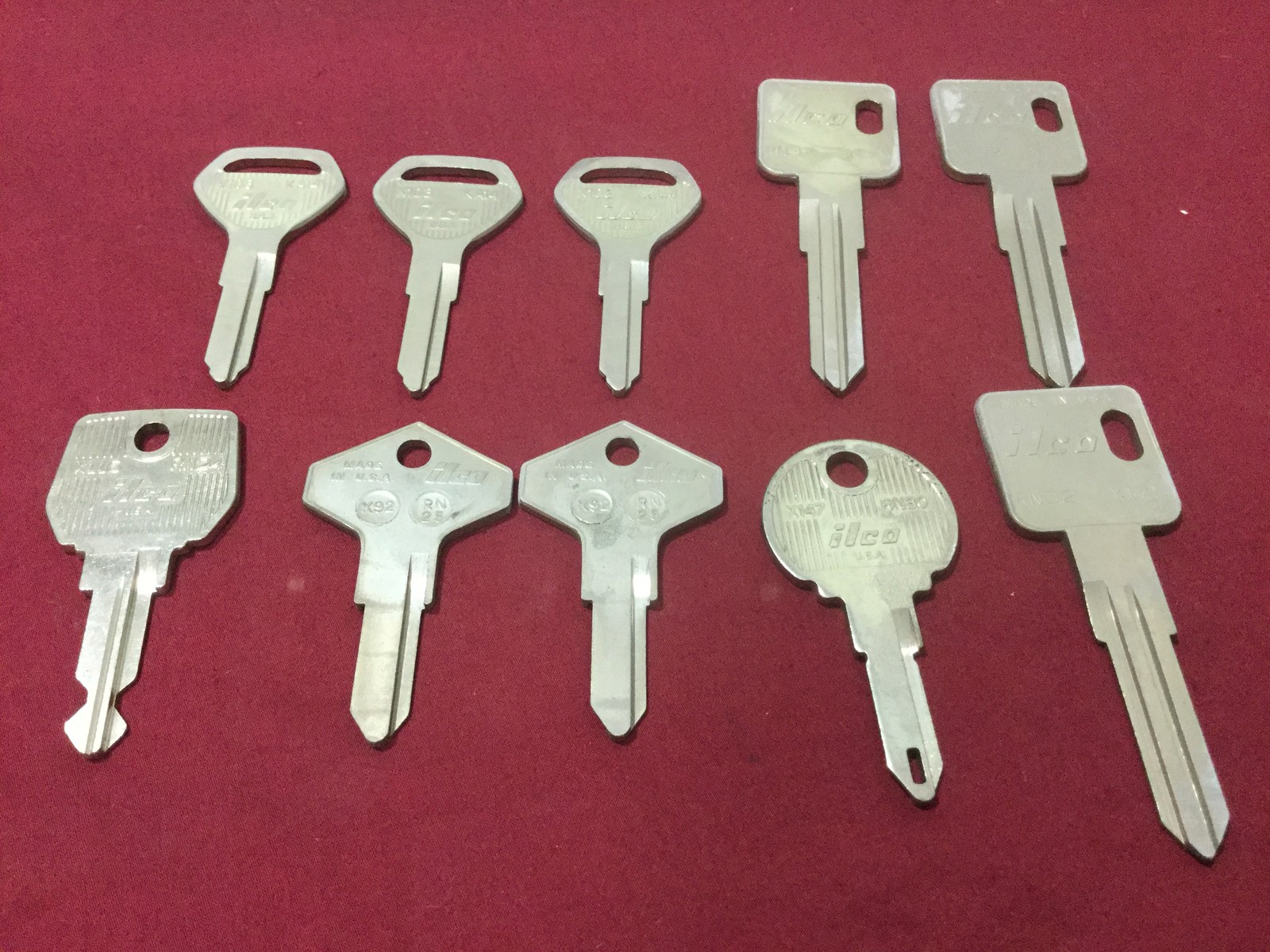 Kawasaki & Renault by Ilco X147, RN32, Auto Key Blanks, Set of 10 - Locksmith