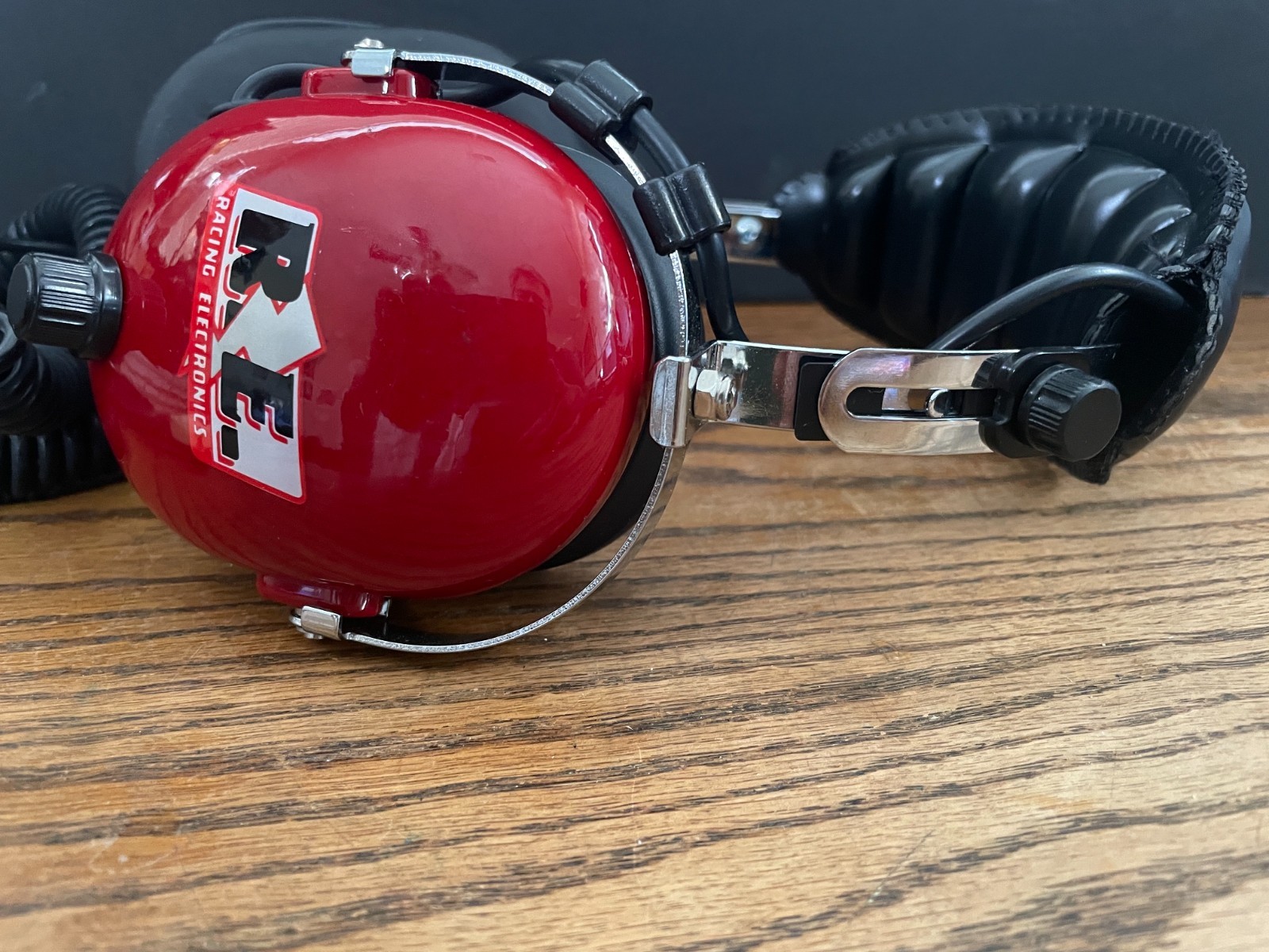 Racing Electronics RE-48 Communication Headset NASCAR w/Volume Control -- works!