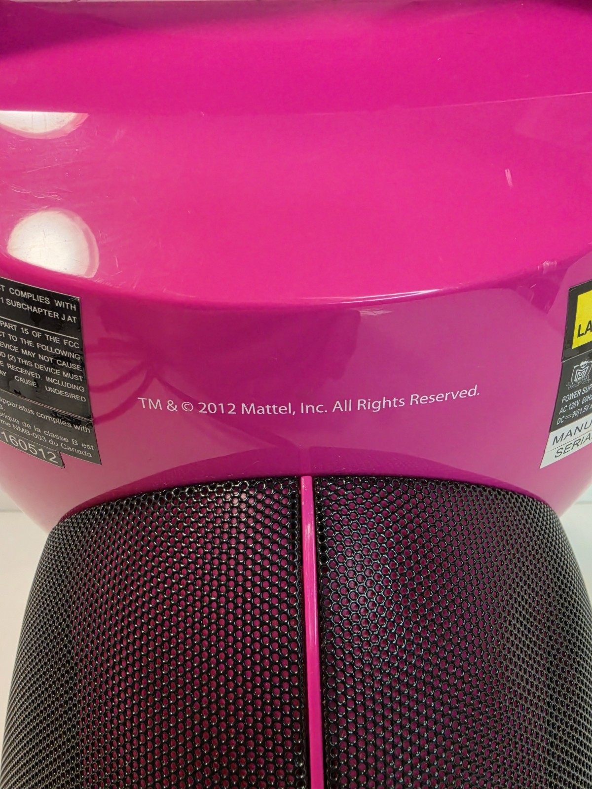 Monster High Disco Party CD Player & Karaoke Machine (2012) - (Tested)
