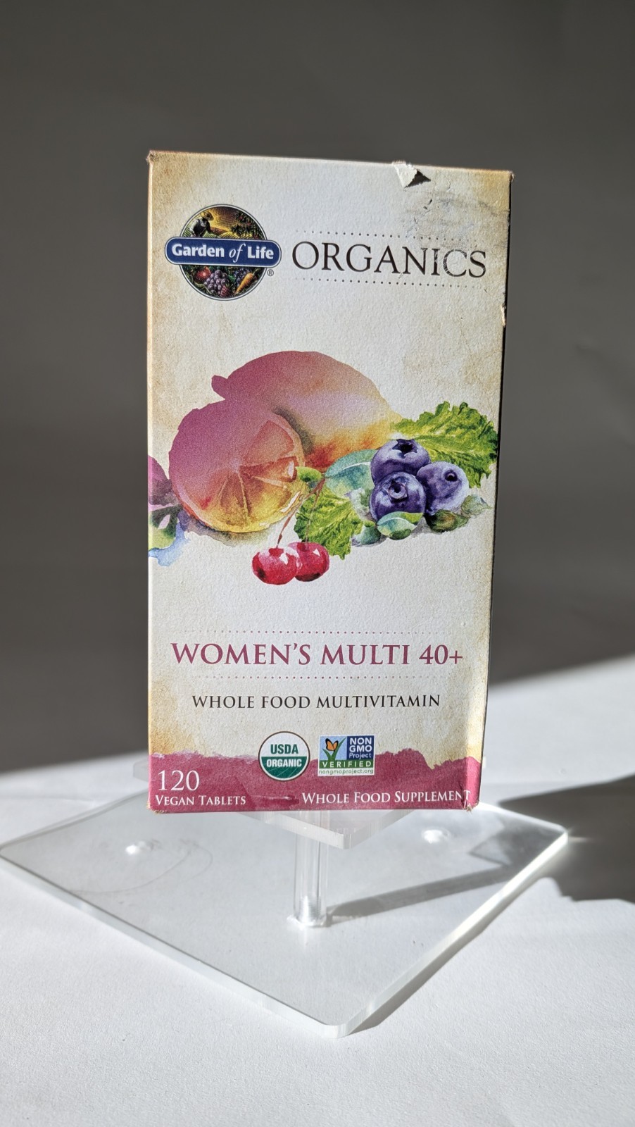 Garden of Life Women's Multi 40+ Multivitamin 120 Vegan Tablets Gluten-Free