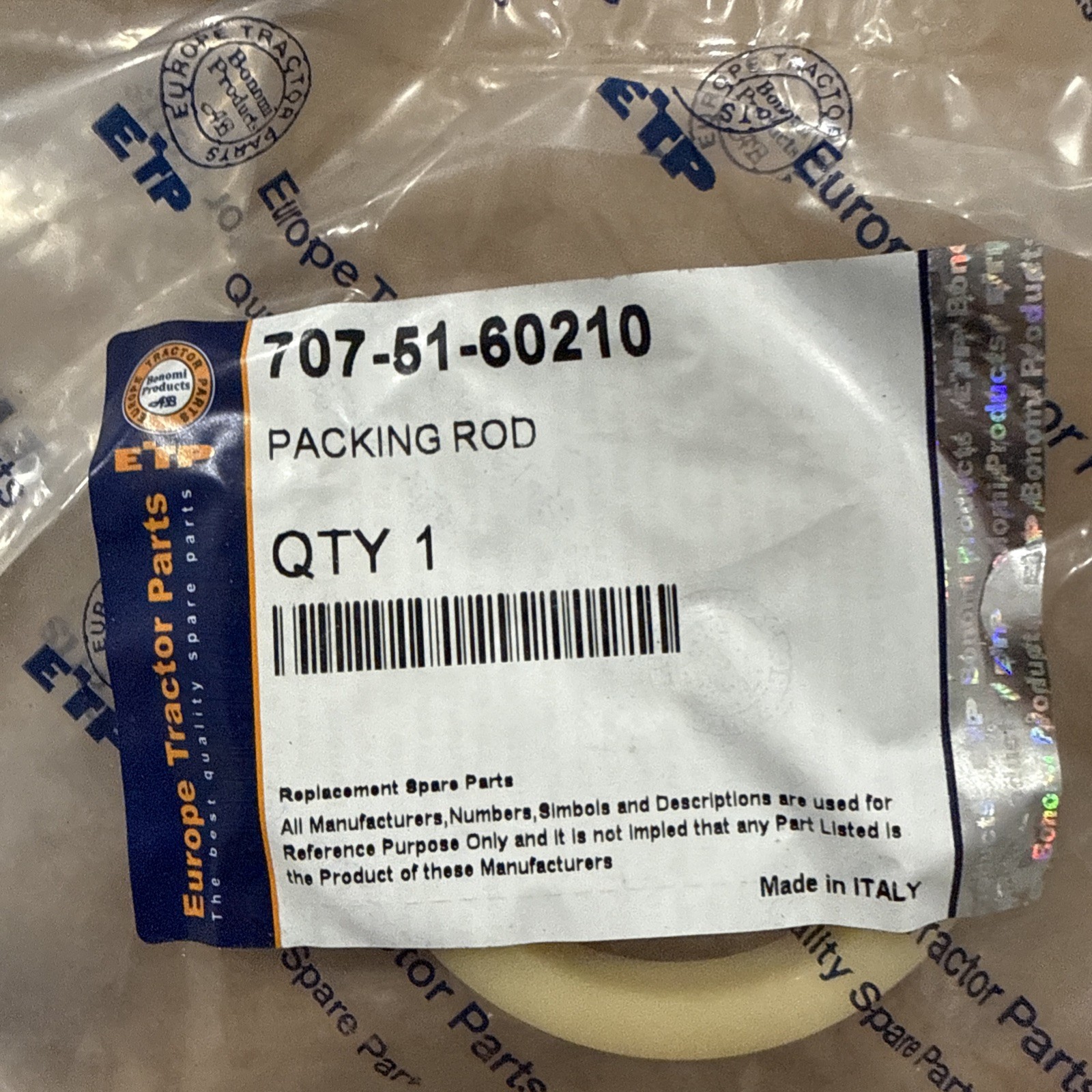 707-51-90110 PACKING Suitable For Komatsu Shipping (3 Pcs)