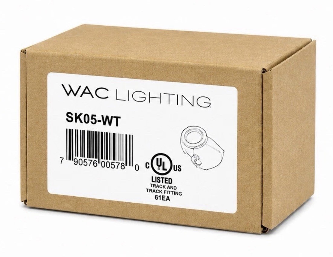 WAC Lighting SK05-WT White Track and Track Fitting, UL Listed