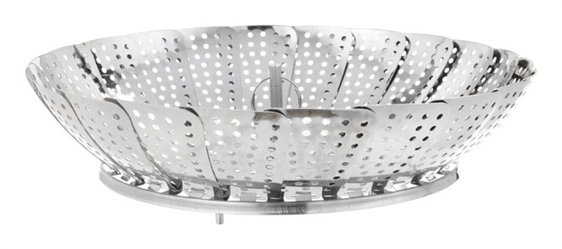 Fox Run 11 in. W X 18-7/16 in. L Silver Stainless Steel Steamer Basket