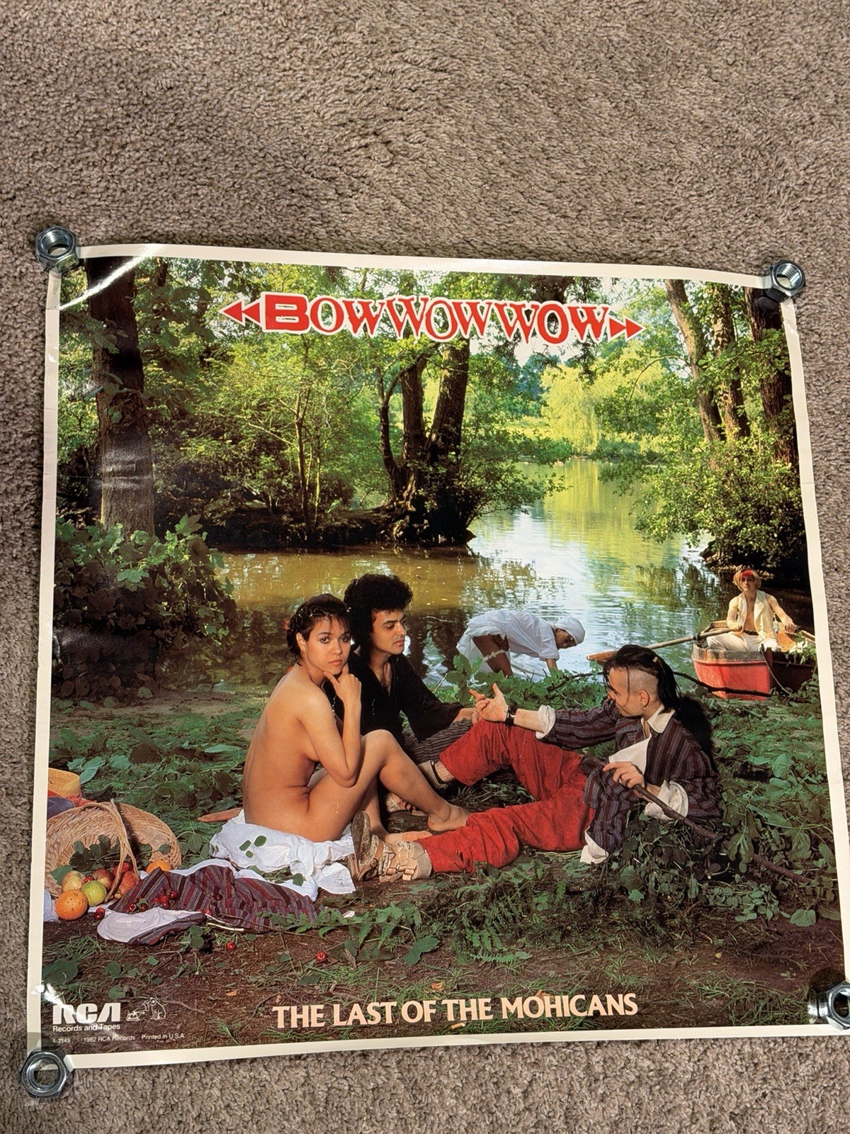 BOW WOW WOW: “The Last of the Mohicans” EP 1982 Original RCA Promo Poster