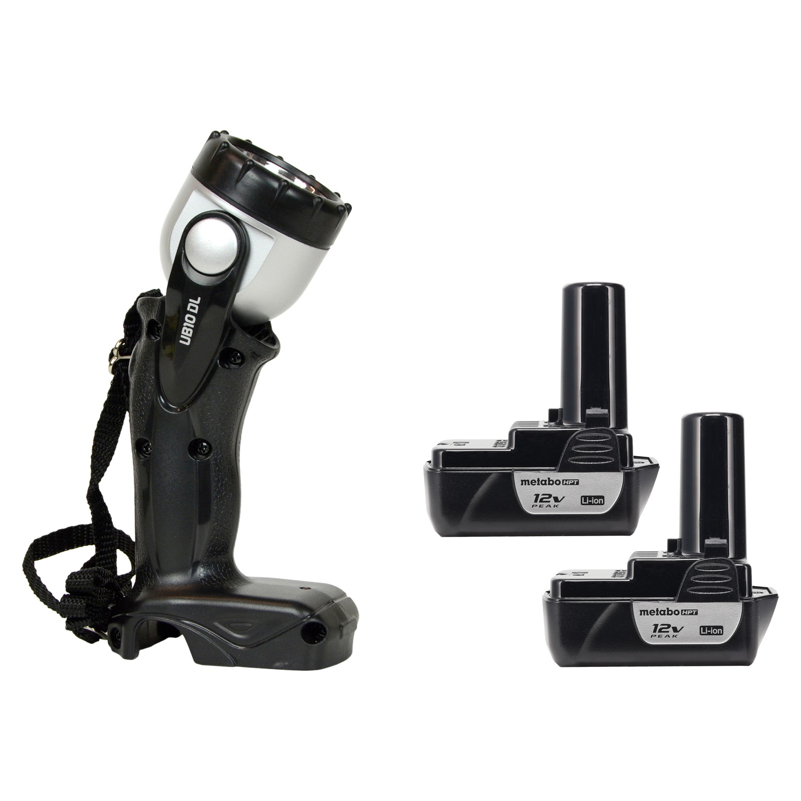 Metabo HPT UB10DL 12V Flashlight w/ (2) BCL1015S 12V Li-ion Batteries