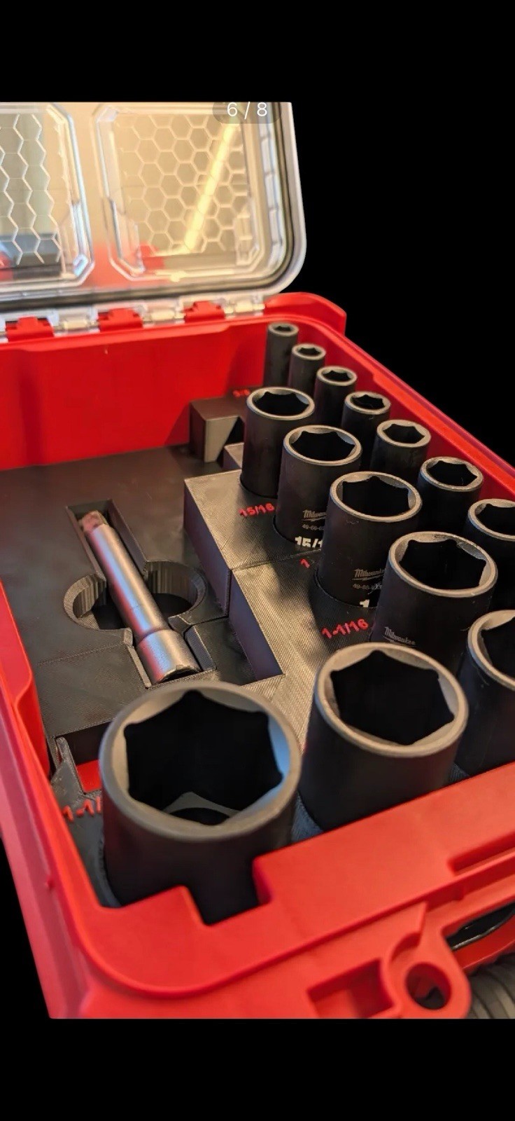 Custom Milwaukee Packout Insert for M18 1/2” Impact Wrench 2962-20