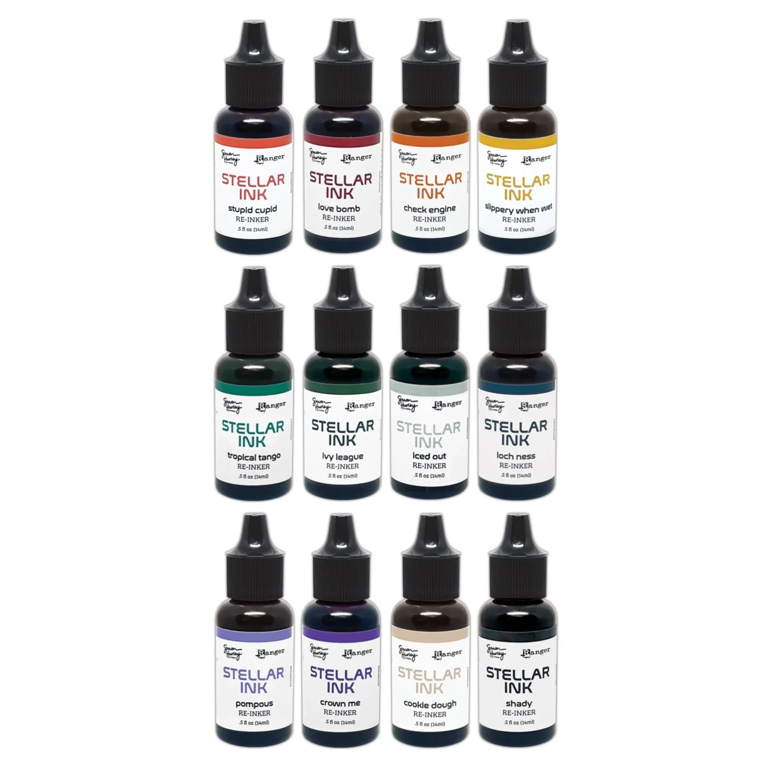 Ranger Simon Hurley Creates STELLAR Ink Pad Reinkers- Bundle #2 of 12 Colors