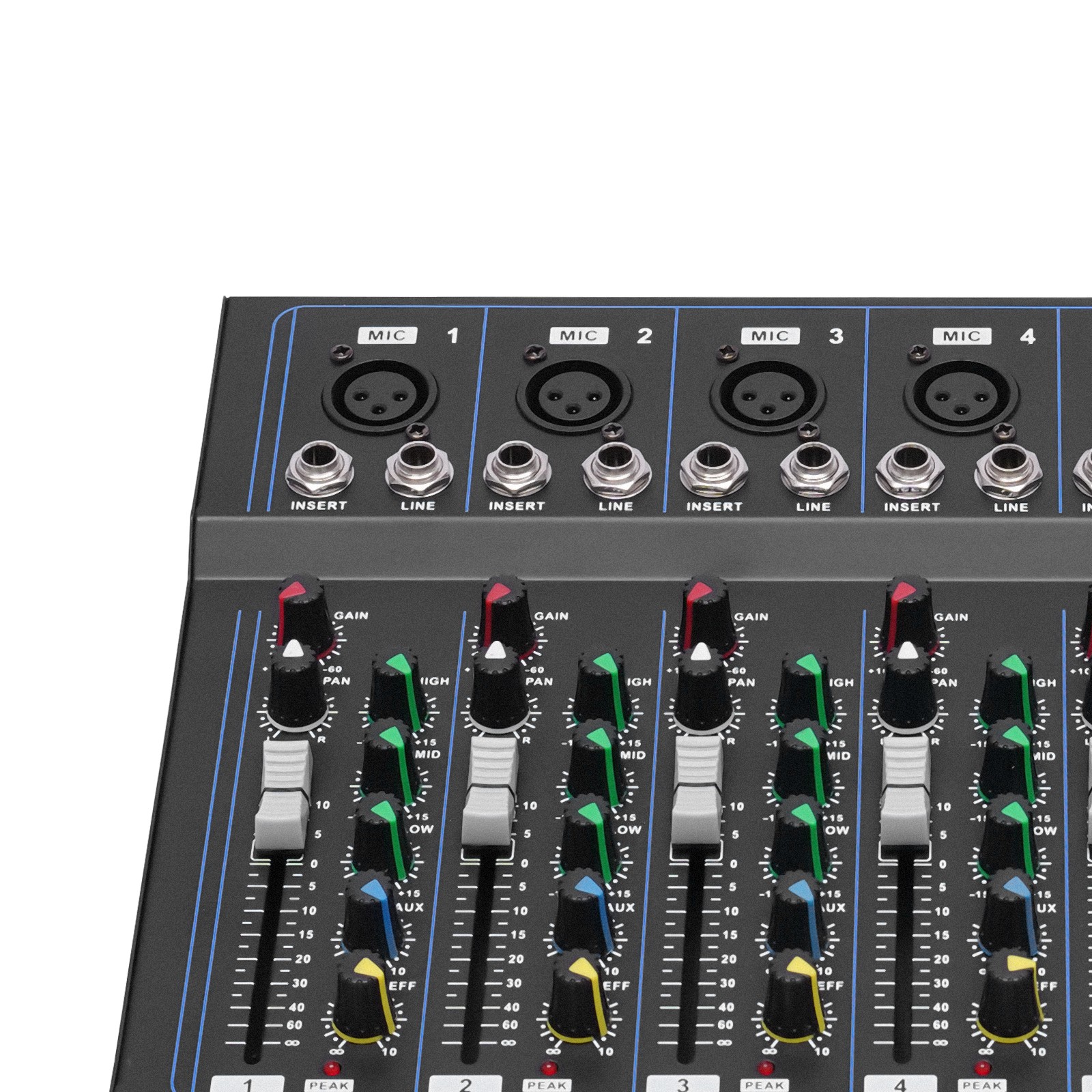 Bluetooth 7 Ch. Studio/DJ Controller Audio Mixer Console 7 Channel Mixer USB New