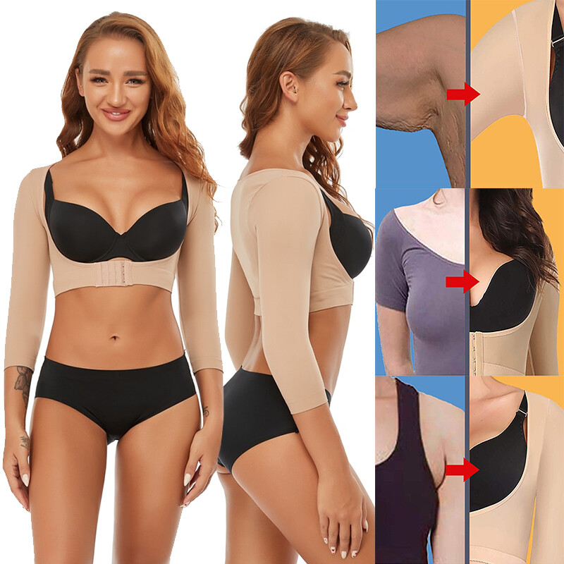 Arm Shaper Post Surgery Arm Compression Garment Posture Corrector Tops Shapewear