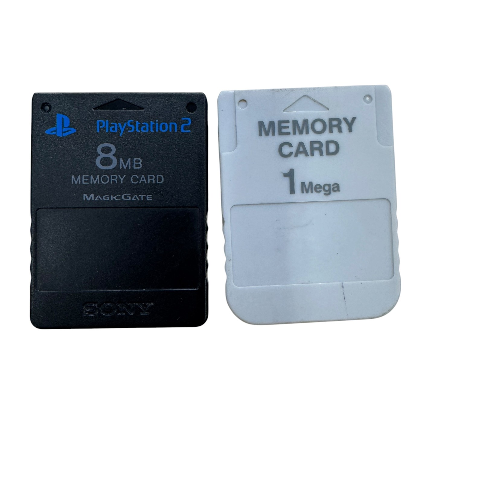 Sony PlayStation 2 PS2 8MB Magic Gate Memory Card & 1MB Generic Memory Card Lot