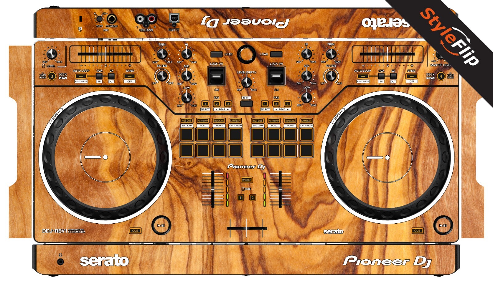 Pioneer DDJ-REV1 Skin | Wood #6 | Protective Decal | StyleFlip Skins