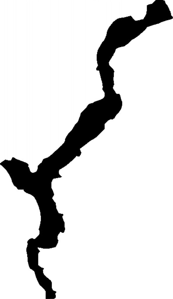 2x car stickers, stickers "Lake Maggiore" contour cut (approx. 11x7 cm)