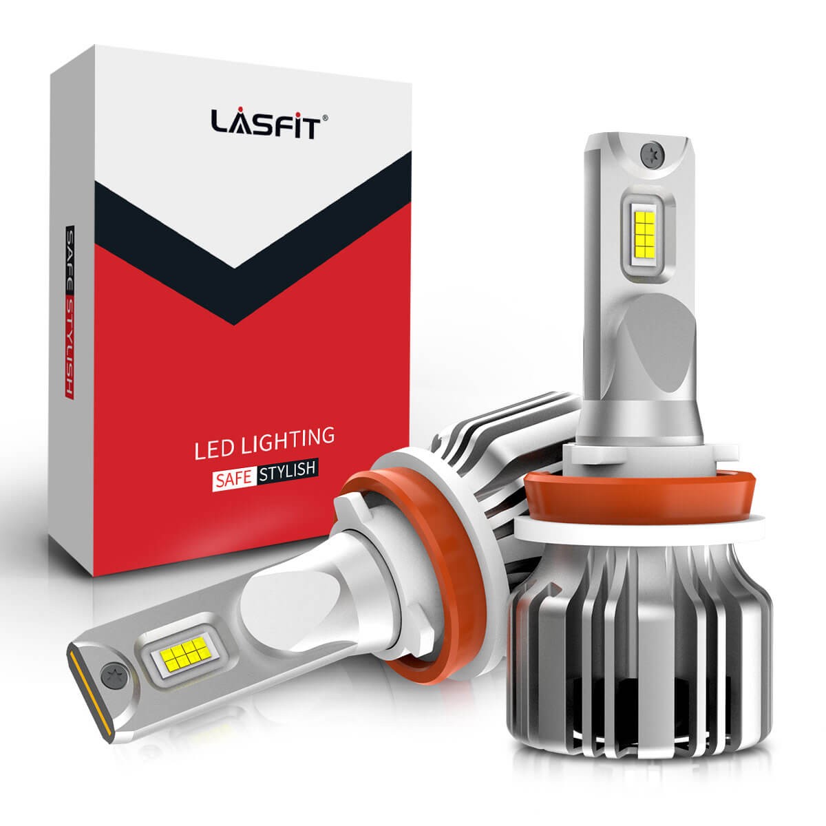 Lasfit H9 H11 LED Headlights Bulb High Beam 50W 5000LM Super Bright LC Series