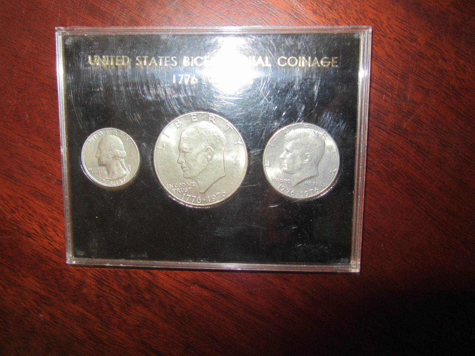 United States Bicentennial Coinage 3 Coin Set 1776-1976 Dollar Half & Quarter