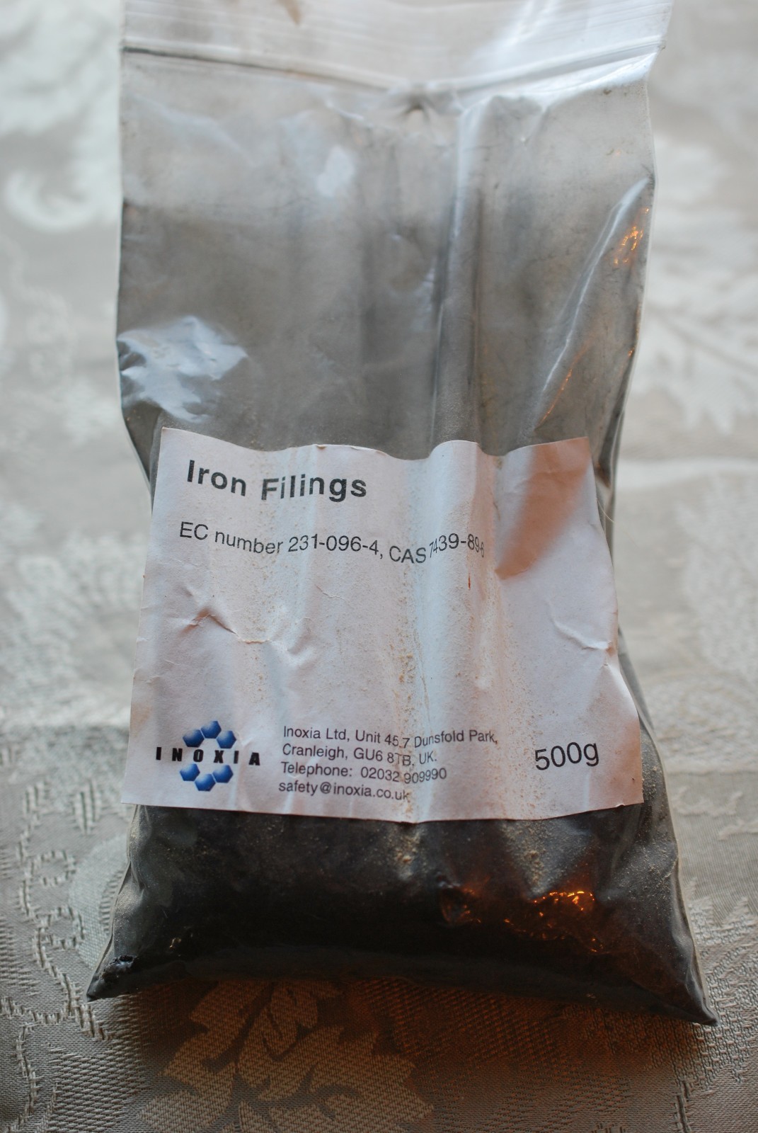Iron Filings 483 Grams Inoxia Ltd Cranleigh UK Educational & Demonstration Uses