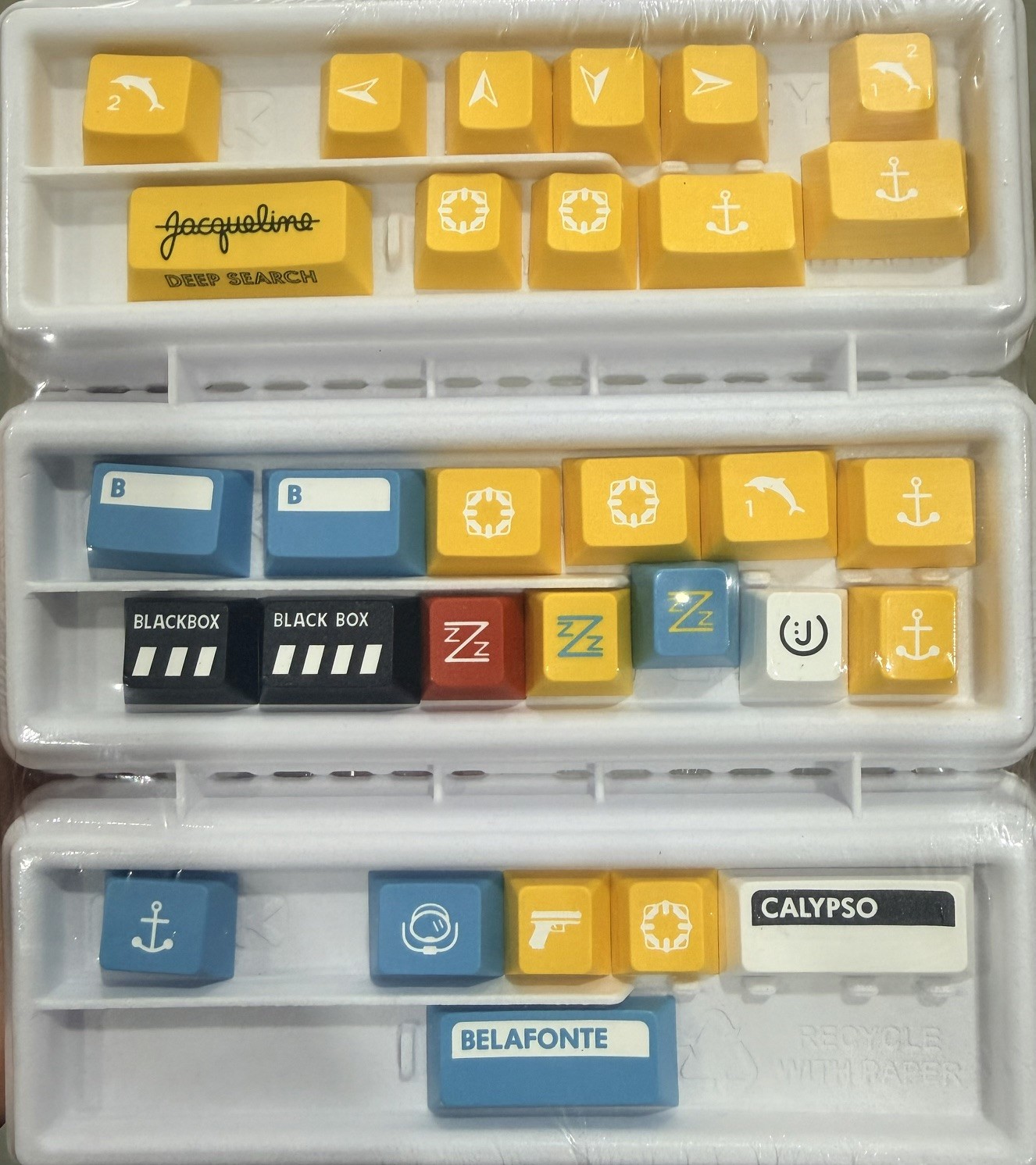 Drop GMK Belafonte Life Aquatic Steve Zissou Decoration Keycaps Set Novelties 30