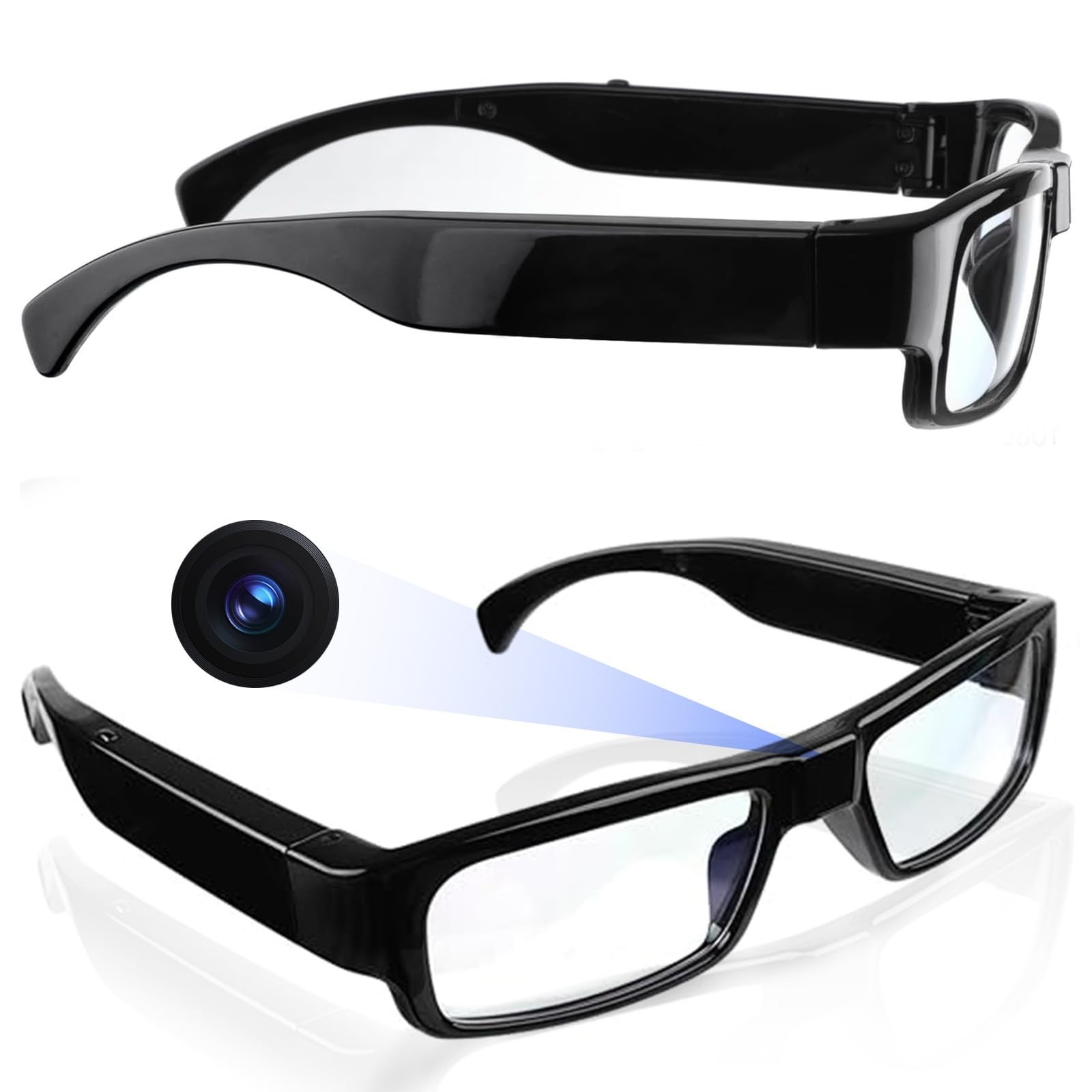 Camera Glasses Video Glasses HD with 64GB Memory Card Recording Glass...