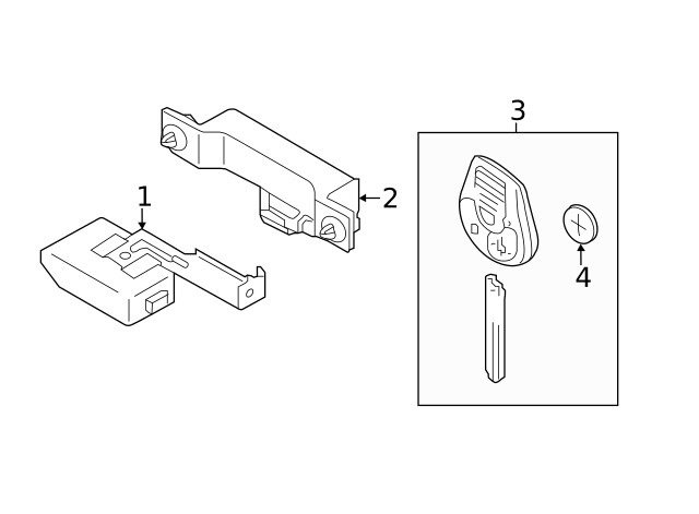 Genuine Nissan Keyless Entry Antenna 28590-EL00A
