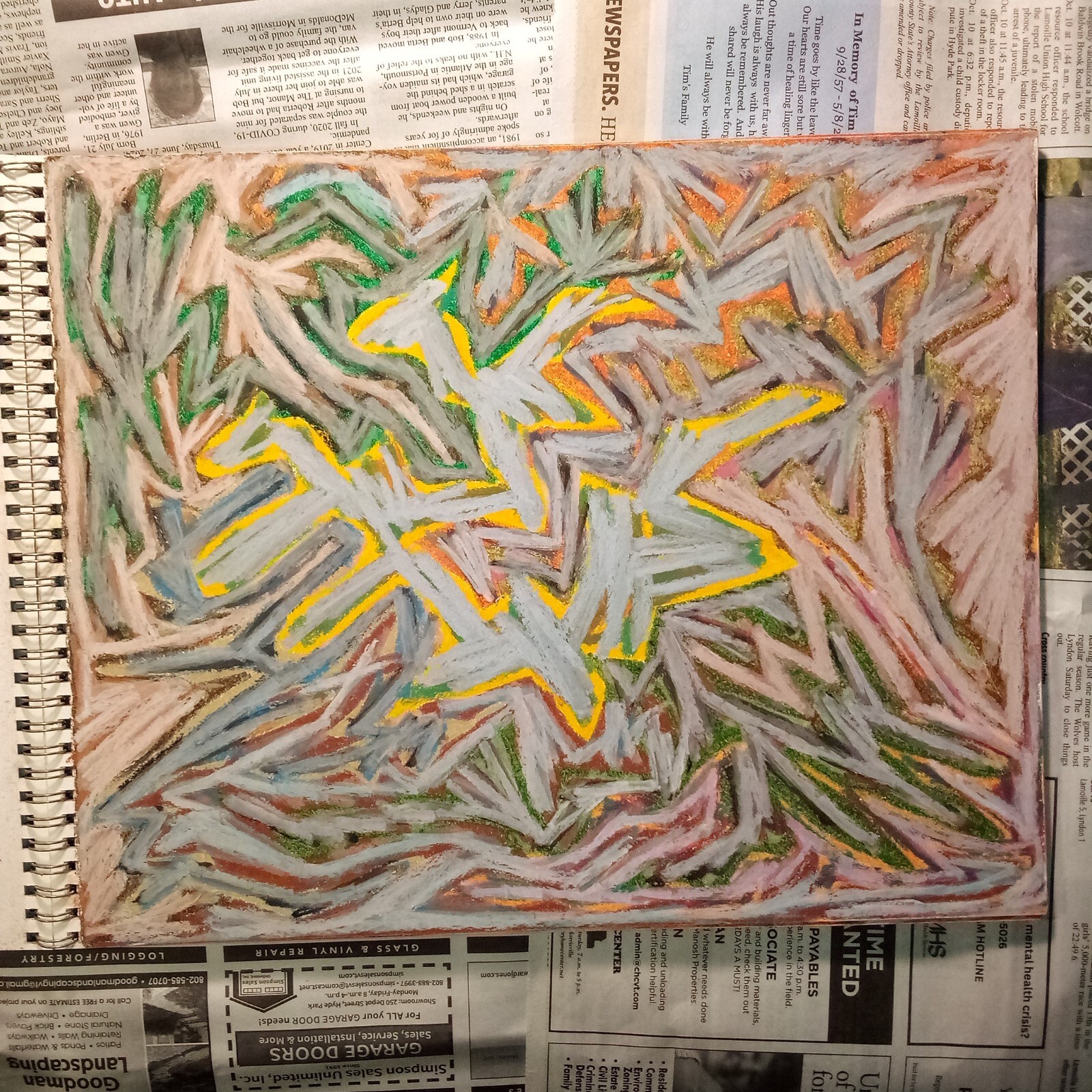 Drawing 11X14" Oil Pastel on Paper